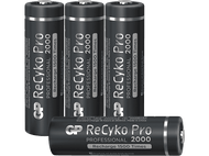 GP BATTERIES Piles AA rechargeables ReCyko Pro 2000 mAh 4 pièces (GP210AAHCB-2WB4)