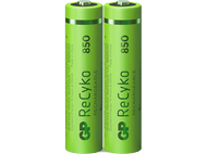 GP BATTERIES Piles AAA rechargeables ReCyko 850 mAh 2 pièces (GP85AAAHCE-2WB2)