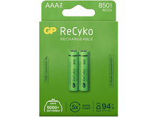 Charger l&#39;image dans la galerie, GP BATTERIES Piles AAA rechargeables ReCyko 850 mAh 2 pièces (GP85AAAHCE-2WB2)
