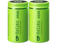 GP BATTERIES Piles C rechargeables ReCyko 3000 mAh 2 pièces (GP300CHCB-2WB2)