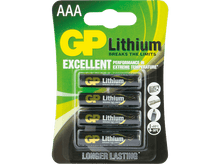 Charger l&#39;image dans la galerie, GP BATTERIES Piles Lithium 1.5 V 4 x AAA (GP24LF-2U4)
