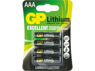 GP BATTERIES Piles Lithium 1.5 V 4 x AAA (GP24LF-2U4)