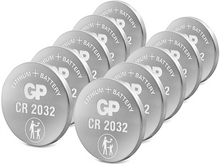 Charger l&#39;image dans la galerie, GP BATTERIES Piles Lithium CR2032 10 pack (GPCR032-C10)
