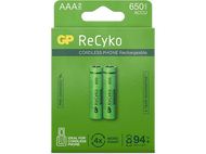 GP BATTERIES Piles rechargeables Recyko 2 x AAA 650 mAh (GP65AAAHCE-2APCBNB4)