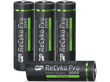 Charger l&#39;image dans la galerie, GP BATTERIES Piles rechargeables ReCyko Pro 4 x AA 2000 mAh (GP210AAHCF-2APCWB4)
