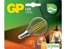 Charger l&#39;image dans la galerie, Ampoule LED dans un emballage. Montre un design d&#39;ampoule clair avec une étiquette vintage.
