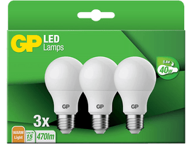 GP LIGHTING Ampoule Blanc chaud E27 5.4 W - 3 pièces (087670-LDCE3)