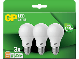 GP LIGHTING Ampoule Blanc chaud E27 9.4 W - 3 pièces (087687-LDCE3)