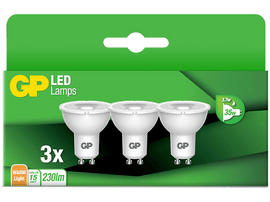 GP LIGHTING Ampoule Blanc chaud GU10 3.7 W - 3 pièces (087427-LDCE3)