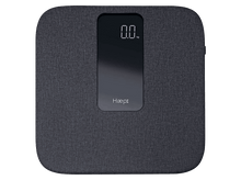 Charger l&#39;image dans la galerie, Balance numérique avec affichage numérique indiquant 0,0 kg. Tissu gris avec le logo Haepi.
