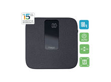 Charger l&#39;image dans la galerie, Une balance numérique gris foncé avec un affichage indiquant 0.0. Il y a des icônes et du texte sur la balance.
