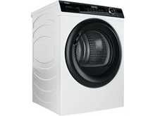 Charger l&#39;image dans la galerie, Lave-linge Haier blanc, porte circulaire noire.
