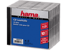 Charger l&#39;image dans la galerie, Une pile de dix boîtiers de CD transparents avec une étiquette bleue et argentée sur le devant.
