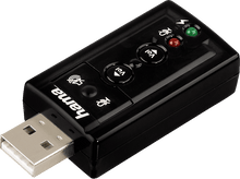 Charger l&#39;image dans la galerie, HAMA 7.1 Surround Carte son USB (51620)
