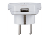 HAMA Adaptateur de voyage Type E et F Europe (00223475) Adaptateur de voyage