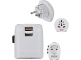 HAMA Adaptateur de voyage Universel World Travel Pro Light USB World (223474) Adaptateur de voyage