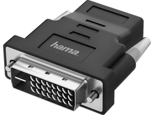 Charger l&#39;image dans la galerie, Adaptateur DVI vers VGA noir avec le logo Hama.
