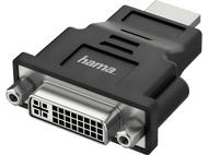 Adaptateur noir : DVI vers HDMI. 'hama' est écrit sur le côté.