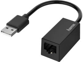 HAMA Adaptateur réseau USB - Ethernet Noir (200324)