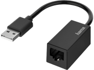 HAMA Adaptateur réseau USB - Ethernet Noir (200324)