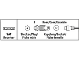 HAMA Adaptateur satellite F-Type - Coax femelle (205222)