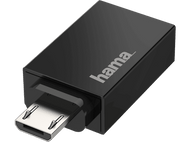 HAMA Adaptateur USB OTG - microUSB 2.0 Noir (200307)