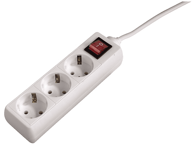 Bloc multiprise + Interrupteur Blanc (30382)