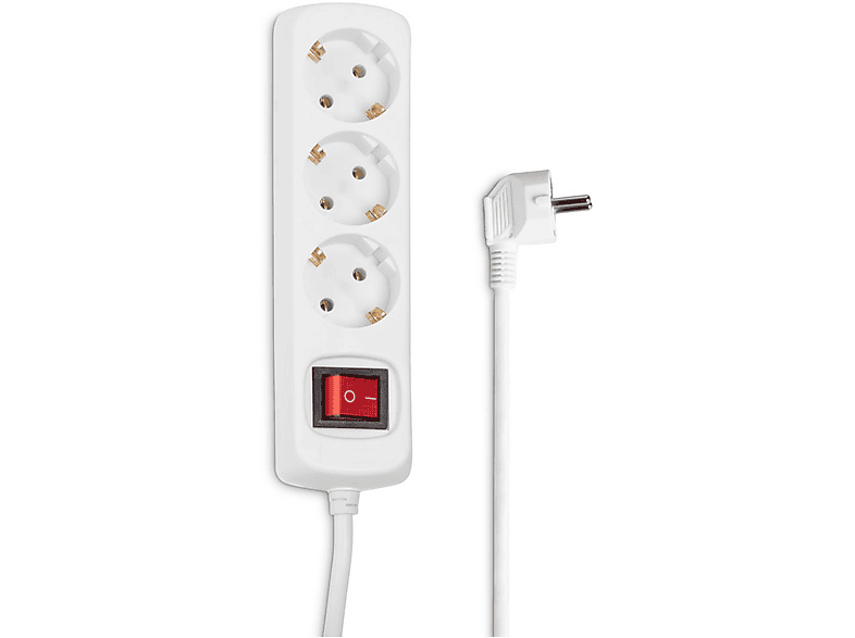 Bloc multiprise + Interrupteur Blanc (30382)