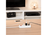 Bloc multiprise + Interrupteur Blanc (30382)