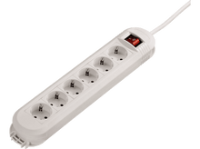 Charger l&#39;image dans la galerie, Bloc multiprise + Interrupteur Colour Blanc (108886)
