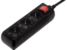 Charger l&#39;image dans la galerie, Bloc multiprise + Interrupteur Noir (30392)
