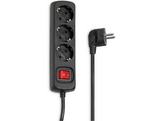 Bloc multiprise + Interrupteur Noir (30392)