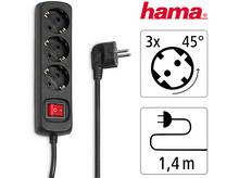 Charger l&#39;image dans la galerie, Bloc multiprise + Interrupteur Noir (30392)
