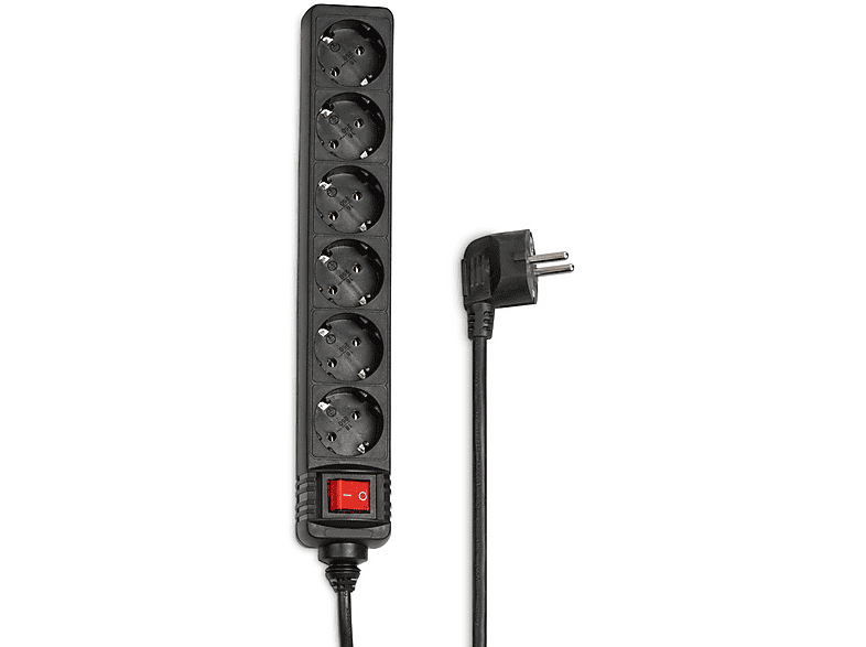 Bloc multiprise + Interrupteur Noir (30394)