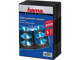 HAMA Boîtier pour 4 DVD - 5 pièces (51186)