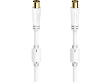 Charger l&#39;image dans la galerie, HAMA Câble antenne coaxiale 100 dB 10m Blanc (205250)
