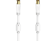 HAMA Câble antenne coaxiale 100 dB 10m Blanc (205250)