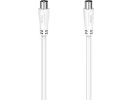 HAMA Câble antenne coaxiale 90 dB 1.5m Blanc (205045)