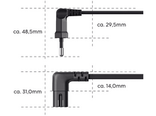 Charger l&#39;image dans la galerie, HAMA Câble d&#39;alimentation coudé Euro 1.5 m Noir (00223282)
