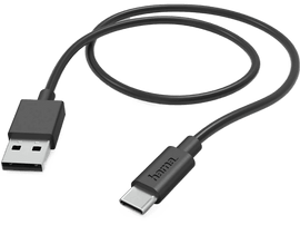 HAMA Câble de chargement USB-A vers USB-C Noir (00201594)