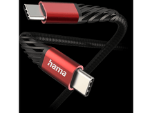 Charger l&#39;image dans la galerie, HAMA Câble de chargement USB-C vers USB-C Noir (00201542)
