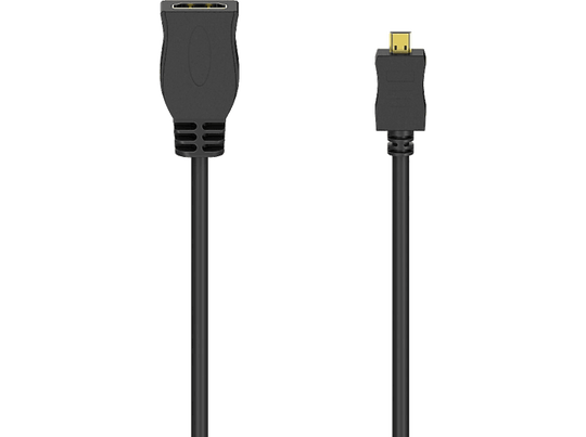 HAMA Câble HDMI in - microHDMI 10 cm Noir (205168)