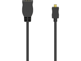 HAMA Câble HDMI in - microHDMI 10 cm Noir (205168)