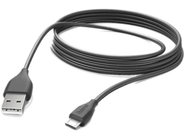 HAMA Câble USB-A / microUSB 3 m Noir (00201588)