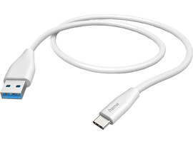 HAMA Câble USB-A - USB-C 1.5 m Blanc (201596)