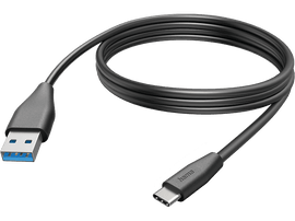 HAMA Câble USB-A - USB-C 3 m Noir (201597)