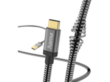 Charger l&#39;image dans la galerie, HAMA Câble USB-A vers USB-C Metal 1.5 m Anthracite (201551)
