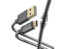 Charger l&#39;image dans la galerie, HAMA Câble USB-A vers USB-C Metal 1.5 m Anthracite (201551)
