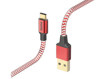 Charger l&#39;image dans la galerie, HAMA Câble USB-A vers USB-C Reflective 1.5 m Rouge (201559)
