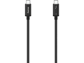 HAMA Câble USB-C - USB-C Thunderbolt 3 Ultra HD 50 cm Noir (200660)